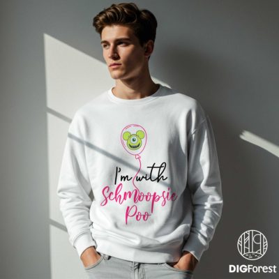 Googly Bear & Schmoopsie PNG – Monsters Inc Couple Design, Disney Balloon EPCOT Trip Graphic Download