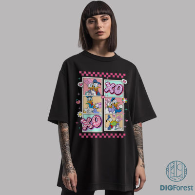 Disney Valentine XOXO Bundle PNG – Mickey Minnie Vintage, Princess Couple Art, Romantic Gift Download