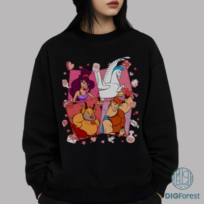 Disney Valentine Bundle PNG – Women Heart Style Design, Matching Couple Art, Romantic Gift Digital Download