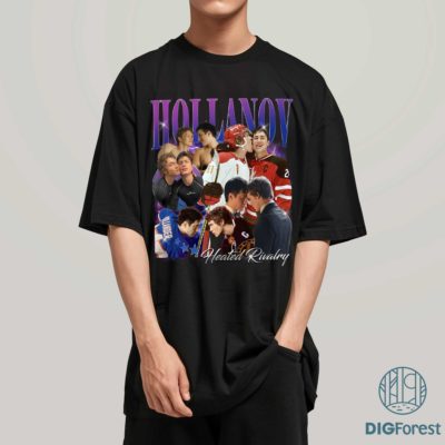 Hollanov PNG – Heated Rivalry Inspired Design, Ilya Rozanov & Shane Hollander Hockey Fan Graphic