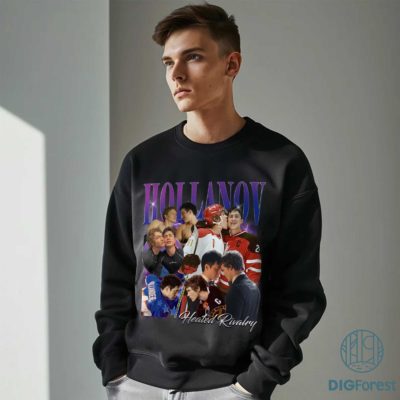 Hollanov PNG – Heated Rivalry Inspired Design, Ilya Rozanov & Shane Hollander Hockey Fan Graphic