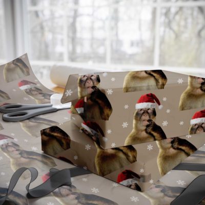 Thinking Monkey Meme Wrapping Paper – Viral Internet Trend Gift Wrap, Funny Present Decor